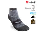 Injinji - 【injinji】女 Runner全方位防護跑襪-外襪 (灰色) -WAA9793 | 短襪 網路推薦 馬拉松慢跑 長跑專用襪