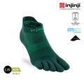 Injinji - 【injinji】Run輕量吸排五趾隱形襪NX (翡翠綠) - NAA1345 | COOLMAX 快乾襪 吸濕排汗 輕量透氣 五趾襪 隱形襪