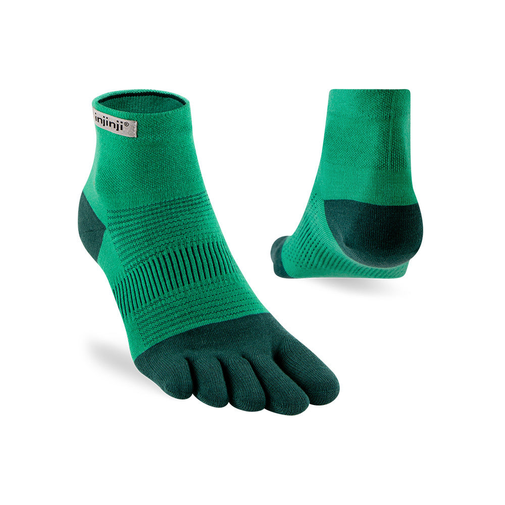 Injinji - 【injinji】Run輕量吸排五趾短襪NX (蕨葉綠) - NAA1245 | COOLMAX 快乾襪 吸濕排汗 輕量透氣 五趾襪 短襪