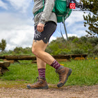 Injinji - 【injinji】Outdoor戶外避震羊毛五趾中筒襪NX (石榴紅)-AA7608 |五趾襪 登山襪 登山推薦 防臭抗菌 吸濕排汗 羊毛襪