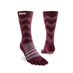 Injinji - 【injinji】Outdoor戶外避震羊毛五趾中筒襪NX (石榴紅)-AA7608 |五趾襪 登山襪 登山推薦 防臭抗菌 吸濕排汗 羊毛襪