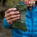 Injinji - 【injinji】Run輕量羊毛五趾隱形襪NX (森林綠) - NAA0748 | 羊毛材質 防臭抗菌襪 吸濕排汗襪