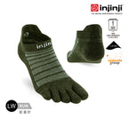 Injinji - 【injinji】Run輕量羊毛五趾隱形襪NX (森林綠) - NAA0748 | 羊毛材質 防臭抗菌襪 吸濕排汗襪
