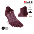 Injinji - 【injinji】Run輕量羊毛五趾隱形襪NX (石榴紅) - NAA0708 | 羊毛材質 防臭抗菌襪 吸濕排汗襪