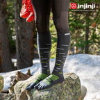 Injinji - 【injinji】SNOW THERMOLITE保暖五趾高筒襪 (影黑) - NAA0195 | COOLMAX 保暖襪 吸濕排汗 五趾襪 高筒襪