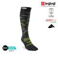 Injinji - 【injinji】SNOW THERMOLITE保暖五趾高筒襪 (影黑) - NAA0195 | COOLMAX 保暖襪 吸濕排汗 五趾襪 高筒襪