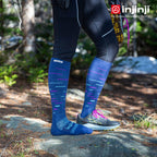 Injinji - 【injinji】SNOW THERMOLITE保暖五趾高筒襪(暮藍) - NAA0157 | COOLMAX 保暖襪 吸濕排汗 五趾襪 高筒襪