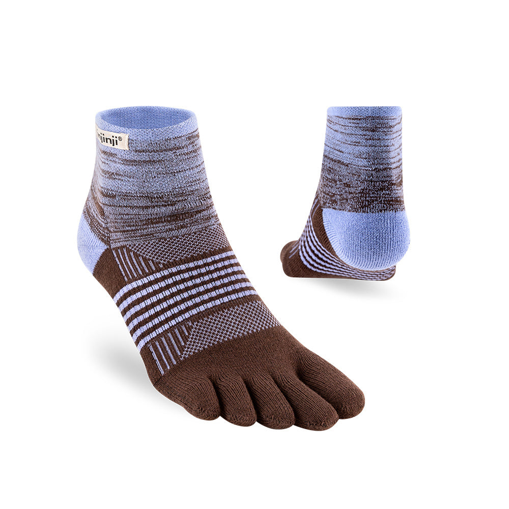 Injinji - 【injinji】女 Trail野跑避震吸排五趾短襪 (長春花色) - WAA3831 | 厚底防震 運動員推薦 吸濕排汗 五趾襪