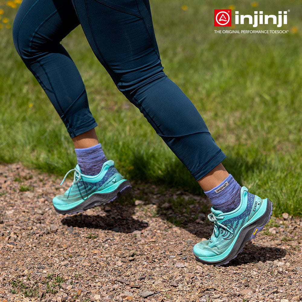 Injinji - 【injinji】女 Trail野跑避震吸排五趾短襪 (長春花色) - WAA3831 | 厚底防震 運動員推薦 吸濕排汗 五趾襪