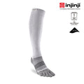 Injinji - 【injinji】COMPRESSION 五趾壓力襪(灰色) - NAA5193 | 吸濕排汗 跑步 馬拉松 健身訓練 漸進式壓力