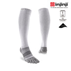 Injinji - 【injinji】COMPRESSION 五趾壓力襪(灰色) - NAA5193 | 吸濕排汗 跑步 馬拉松 健身訓練 漸進式壓力