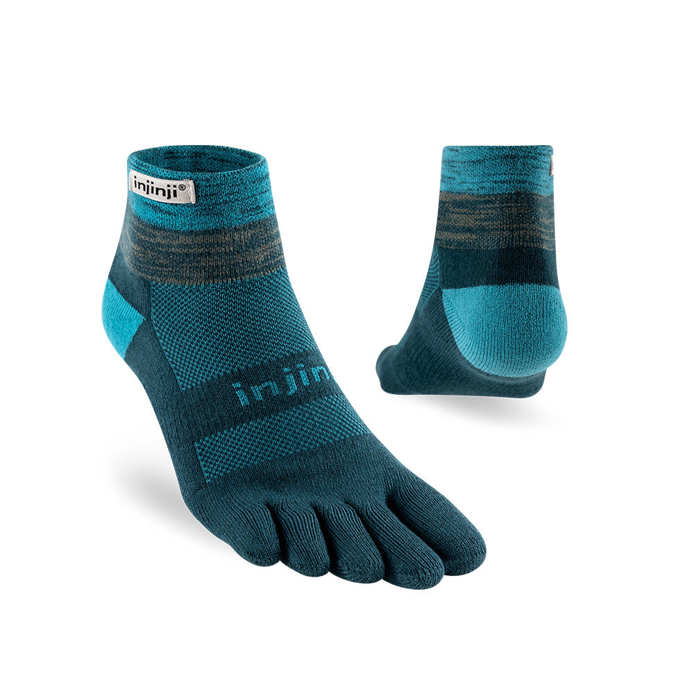 Injinji - 【injinji】Trail野跑避震吸排五趾短襪 (午夜藍) - NAA3658 | 厚底防震 運動員推薦 吸濕排汗 五趾襪