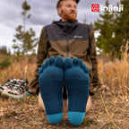 Injinji - 【injinji】Trail野跑避震吸排五趾短襪 (午夜藍) - NAA3658 | 厚底防震 運動員推薦 吸濕排汗 五趾襪