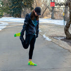 Injinji - 【injinji】Run輕量吸排五趾隱形襪NX (三葉草綠) - NAA1332 | COOLMAX 快乾襪 吸濕排汗 輕量透氣 五趾襪 隱形襪