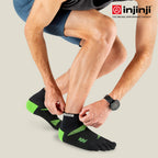 Injinji - 【injinji】Trainer訓練五趾短襪 (青檸綠) - NAA5733 | 厚底防震 訓練襪 吸濕排汗 五趾襪