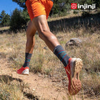 Injinji - 【injinji】Trail野跑避震吸排五趾中筒襪FX (山稜線) - NAA3794 | 吸濕排汗 厚底防震 防腳底水泡 推薦鐵人襪