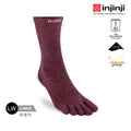 Injinji - 【injinji】Liner中筒羊毛內襪NX (石榴紅) - NAA2908 | 羊毛抗菌襪 吸濕排汗 登山推薦 五趾襪