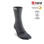 Injinji - 【injinji】HIKER 男 羊毛中筒健行襪 (石墨灰) - MAA6294 | 羊毛襪 登山襪 登山用品 抗菌防臭襪
