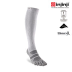 Injinji - 【injinji】女 COMPRESSION 五趾壓力襪 (灰色) - WAA5293| 吸濕排汗 跑步 馬拉松 健身訓練 漸進式壓力
