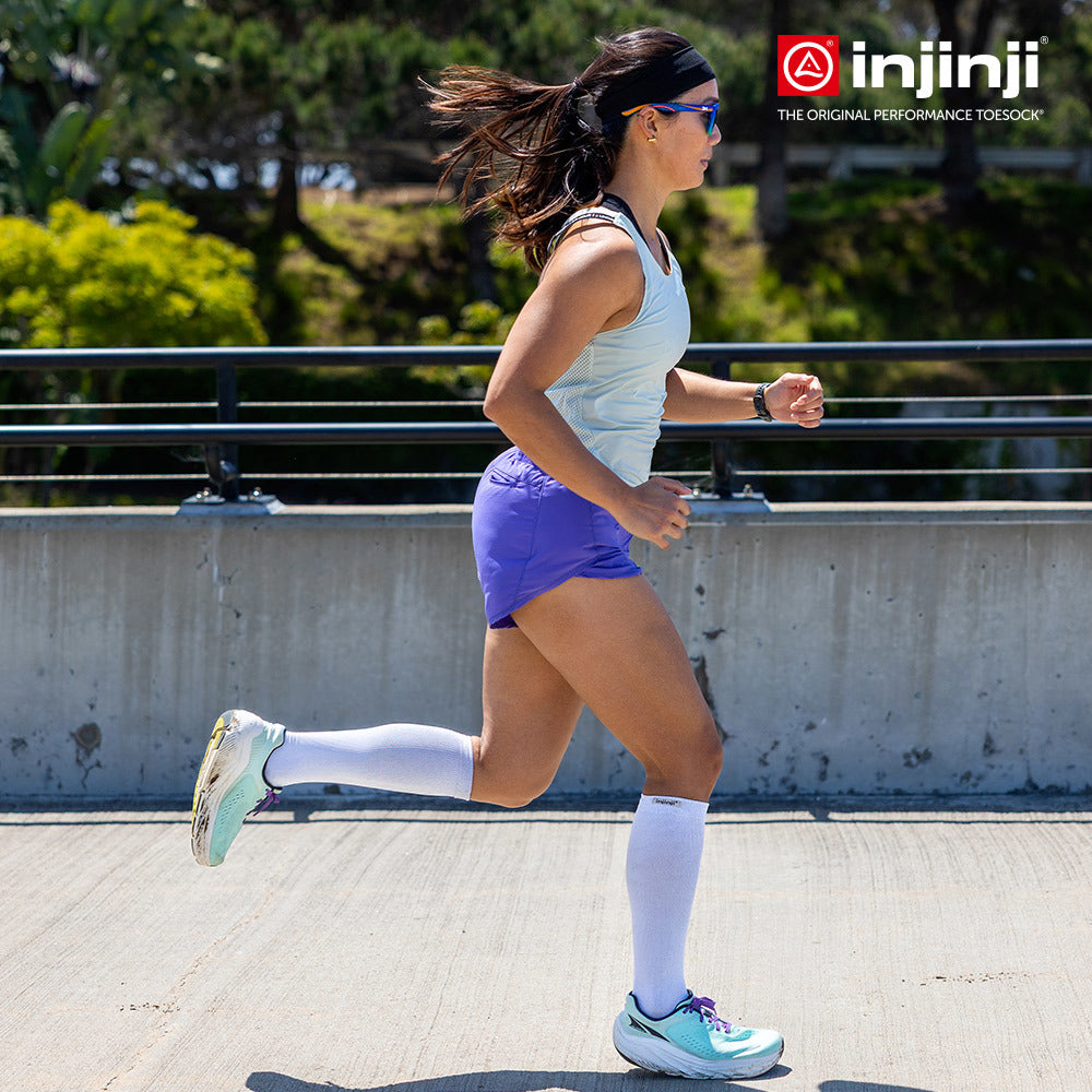 Injinji - 【injinji】女 COMPRESSION 五趾壓力襪 (灰色) - WAA5293| 吸濕排汗 跑步 馬拉松 健身訓練 漸進式壓力