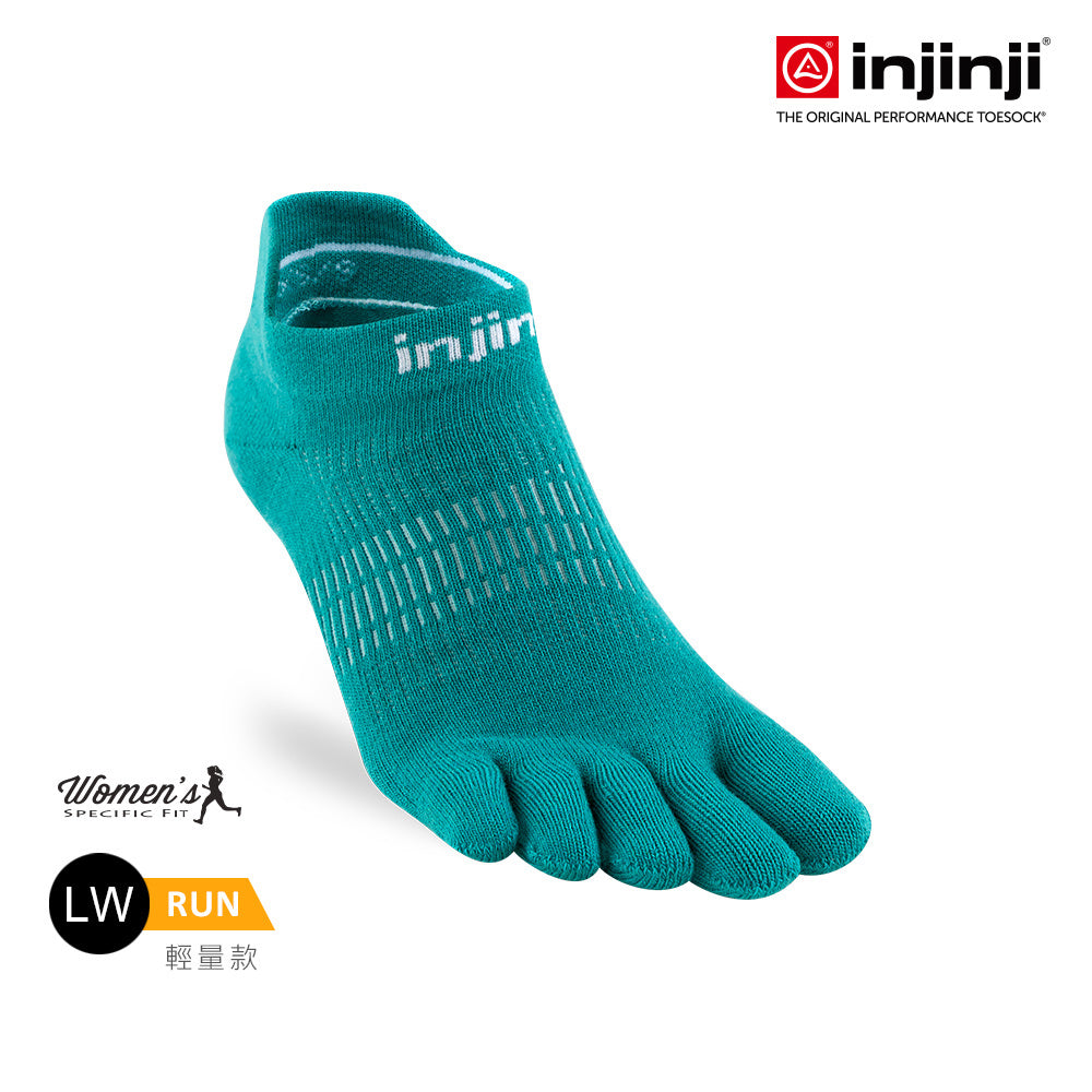 Injinji - 【injinji】女 Run輕量吸排五趾隱形襪NX(亞特蘭提斯)  - WAA9046 | COOLMAX 女生腳型 吸濕排汗 輕量透氣 五趾襪 隱形襪
