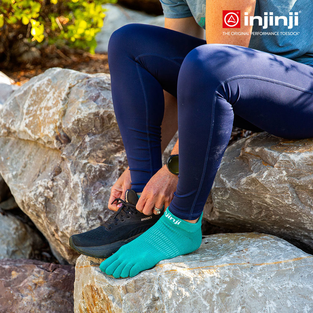 Injinji - 【injinji】女 Run輕量吸排五趾隱形襪NX(亞特蘭提斯)  - WAA9046 | COOLMAX 女生腳型 吸濕排汗 輕量透氣 五趾襪 隱形襪