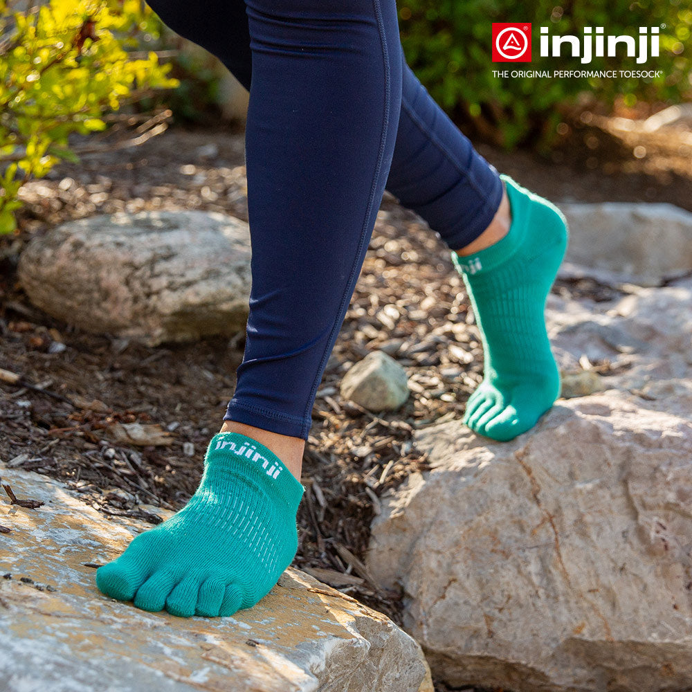 Injinji - 【injinji】女 Run輕量吸排五趾隱形襪NX(亞特蘭提斯)  - WAA9046 | COOLMAX 女生腳型 吸濕排汗 輕量透氣 五趾襪 隱形襪