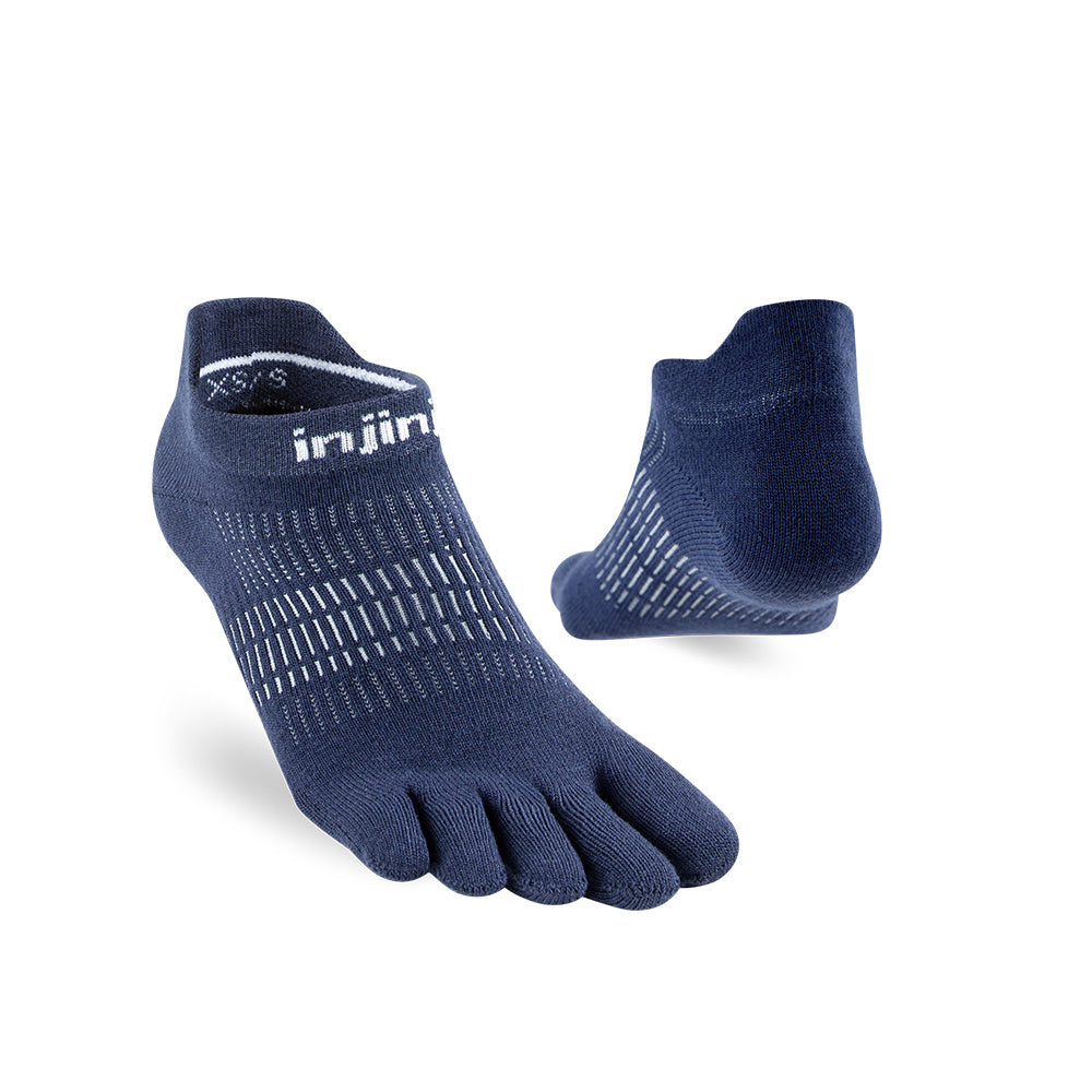 Injinji - 【injinji】女 Run輕量吸排五趾隱形襪NX(海軍藍)  - WAA9056 | COOLMAX 女生腳型 吸濕排汗 輕量透氣 五趾襪 隱形襪
