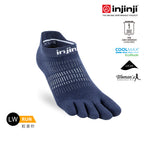 Injinji - 【injinji】女 Run輕量吸排五趾隱形襪NX(海軍藍)  - WAA9056 | COOLMAX 女生腳型 吸濕排汗 輕量透氣 五趾襪 隱形襪