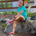 Injinji - 【injinji】女 Run輕量吸排五趾隱形襪NX(珊瑚紅)  - WAA9005 | COOLMAX 女生腳型 吸濕排汗 輕量透氣 五趾襪 隱形襪