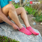 Injinji - 【injinji】女 Run輕量吸排五趾隱形襪NX(珊瑚紅)  - WAA9005 | COOLMAX 女生腳型 吸濕排汗 輕量透氣 五趾襪 隱形襪