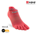 Injinji - 【injinji】女 Run輕量吸排五趾隱形襪NX(珊瑚紅)  - WAA9005 | COOLMAX 女生腳型 吸濕排汗 輕量透氣 五趾襪 隱形襪