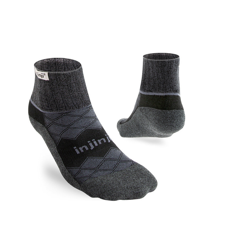 Injinji - 【injinji】男 Runner全方位防護跑襪-外襪 (黑色) -MAA9795 | 短襪 網路推薦 馬拉松慢跑 長跑專用襪