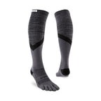 Injinji - 【injinji】Trail野跑避震吸排五趾高筒襪 (黑色) - NAA3595 | 厚底防震 運動員推薦 吸濕排汗 五趾襪