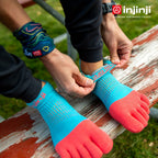 Injinji - 【injinji】女 Run輕量吸排五趾隱形襪NX(雪酪)  - WAA9003 | COOLMAX 女生腳型 吸濕排汗 輕量透氣 五趾襪 隱形襪