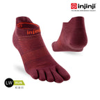 Injinji - 【injinji】Run輕量吸排五趾隱形襪NX (桃花心木) - NAA1308 | COOLMAX 快乾襪 吸濕排汗 輕量透氣 五趾襪 隱形襪