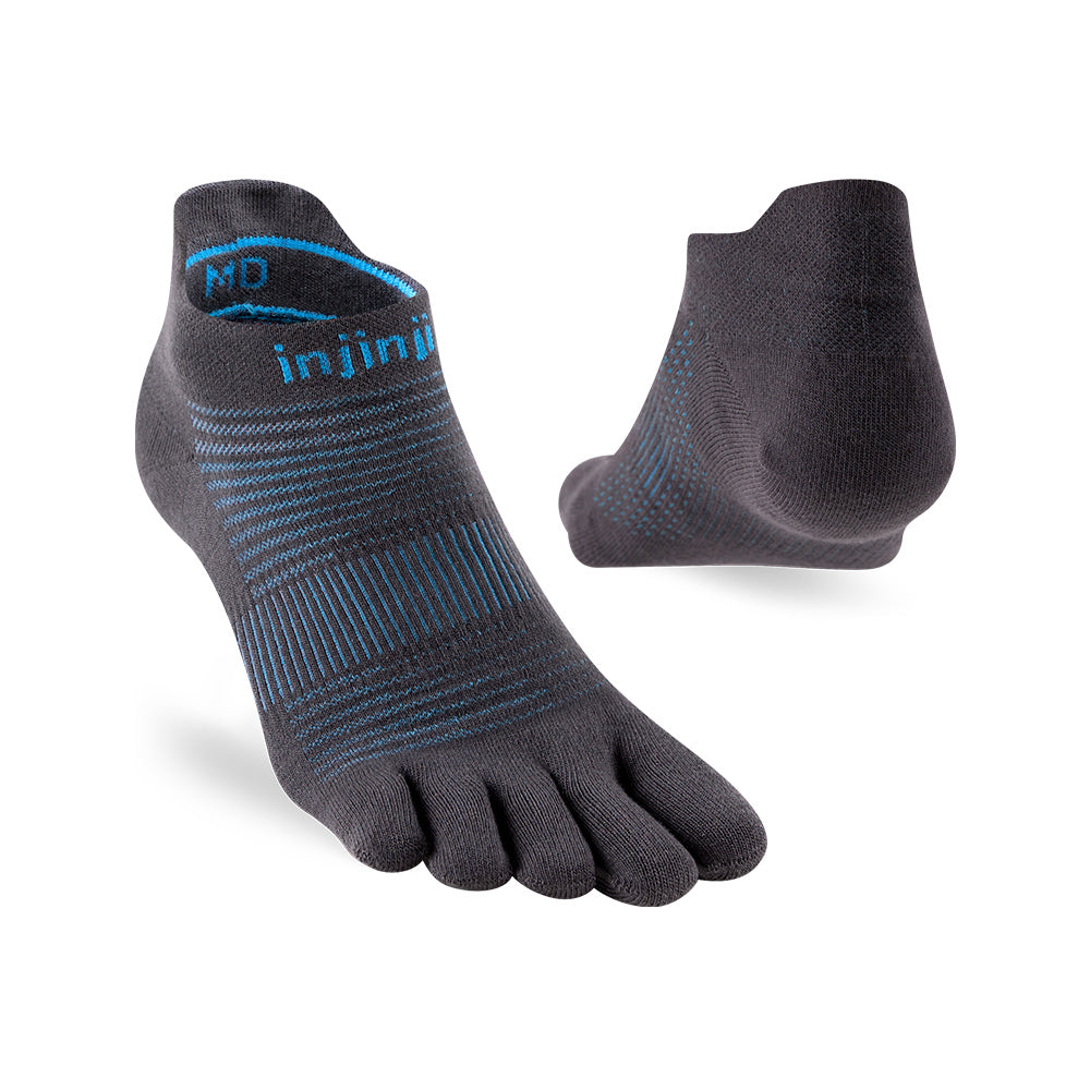 Injinji - 【injinji】Run輕量吸排五趾隱形襪NX (碳灰) - NAA1394 | COOLMAX 快乾襪 吸濕排汗 輕量透氣 五趾襪 隱形襪