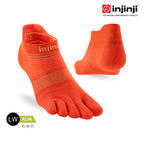 Injinji - 【injinji】Run輕量吸排五趾隱形襪NX (火焰橘) - NAA1314 | COOLMAX 快乾襪 吸濕排汗 輕量透氣 五趾襪 隱形襪