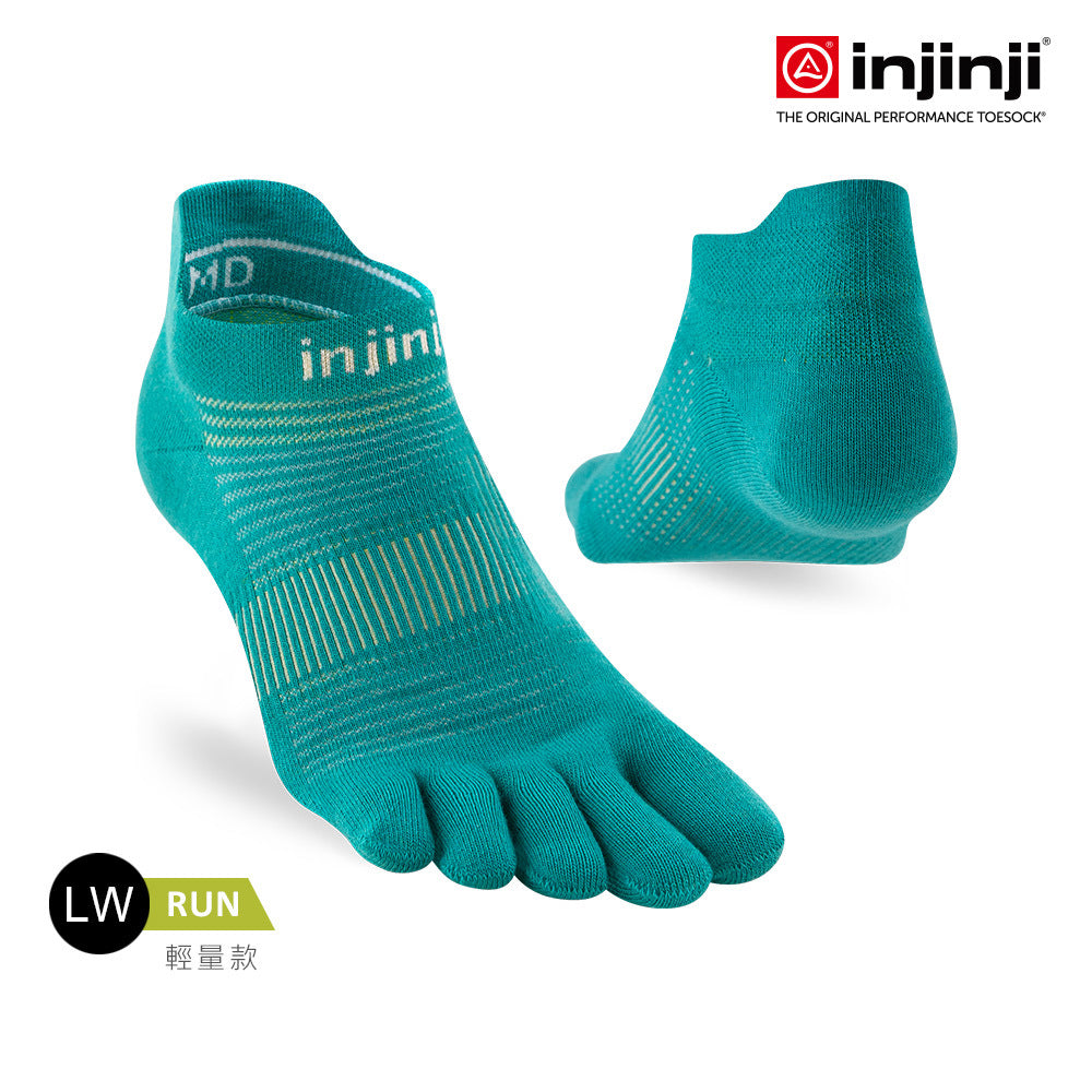 Injinji - 【injinji】Run輕量吸排五趾隱形襪NX (亞特蘭提斯) - NAA1346 | COOLMAX 快乾襪 吸濕排汗 輕量透氣 五趾襪 隱形襪