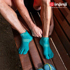Injinji - 【injinji】Run輕量吸排五趾隱形襪NX (亞特蘭提斯) - NAA1346 | COOLMAX 快乾襪 吸濕排汗 輕量透氣 五趾襪 隱形襪