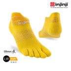 Injinji - 【injinji】女 Run輕量吸排五趾隱形襪NX(檸檬黃)  - WAA9023 | COOLMAX 女生腳型 吸濕排汗 輕量透氣 五趾襪 隱形襪