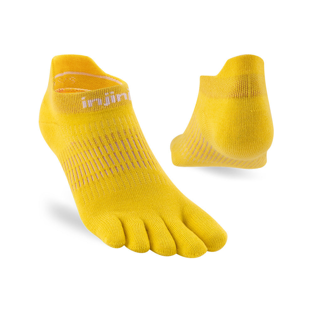 Injinji - 【injinji】女 Run輕量吸排五趾隱形襪NX(檸檬黃)  - WAA9023 | COOLMAX 女生腳型 吸濕排汗 輕量透氣 五趾襪 隱形襪