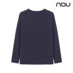 nau - 【nau】SANDWASHING長袖上衣(灰色)-抑菌機能 天絲 柔軟 親膚 中性款|DB2NC701|1NUTSF4906