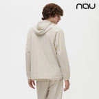 nau - 【nau】COMFY MESH LINED長袖半開襟(暖灰色)-防潑水 輕量 網狀內裡 中性款|DB2NC901|1NUJKW4502