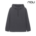 nau - 【nau】COMFY MESH LINED長袖半開襟(深灰)-防潑水 輕量 網狀內裡 中性款|DB2NC901|1NUJKW4502