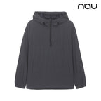 nau - 【nau】COMFY MESH LINED長袖半開襟(深灰)-防潑水 輕量 網狀內裡 中性款|DB2NC901|1NUJKW4502