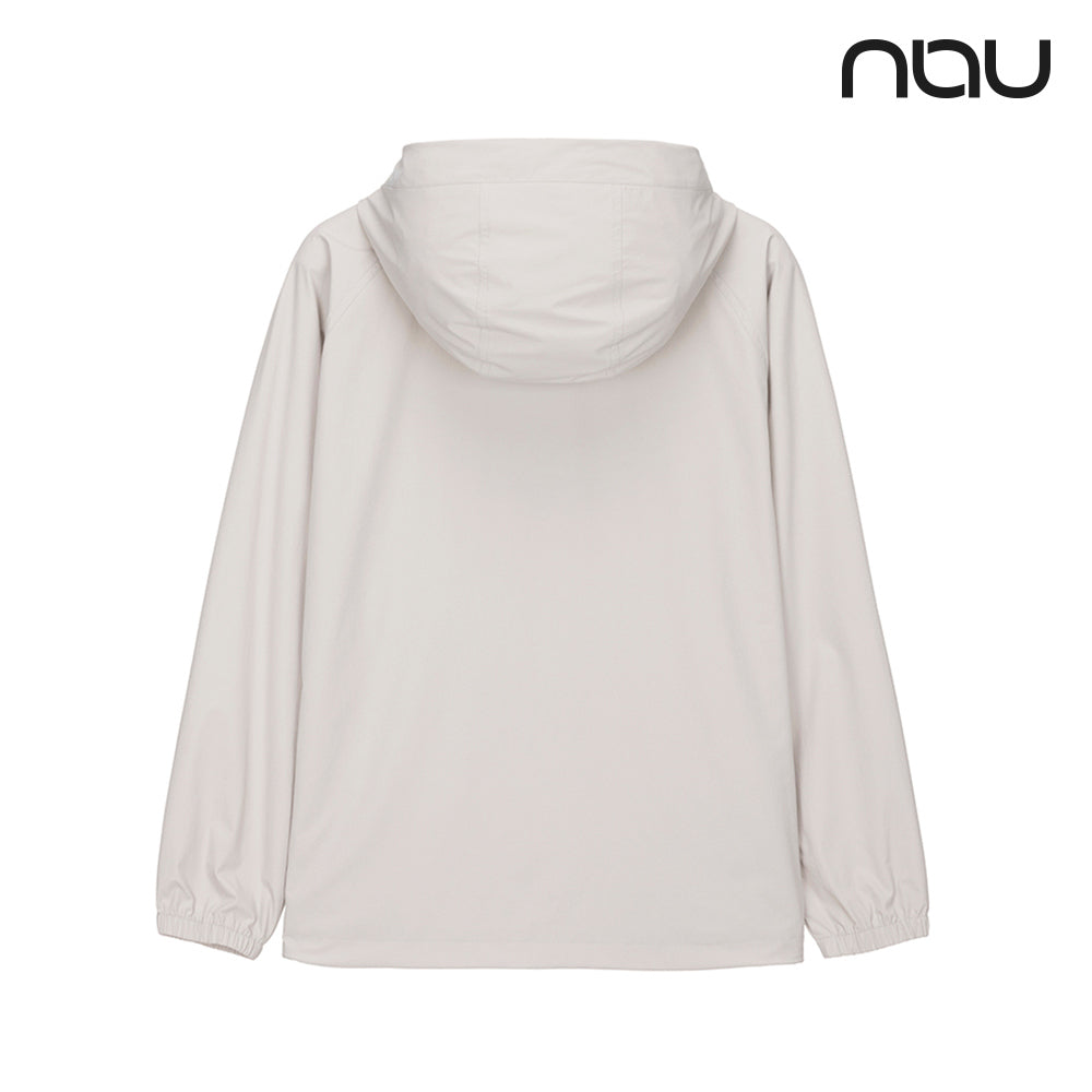nau - 【nau】COMFY MESH LINED長袖半開襟(暖灰色)-防潑水 輕量 網狀內裡 中性款|DB2NC901|1NUJKW4502