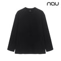 nau - 【nau】雙面刷毛長袖上衣(黑色)-雙面刷毛 保暖 柔軟親膚 中性款|DB2NC703|1NUTSW4903