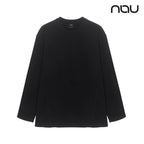 nau - 【nau】雙面刷毛長袖上衣(黑色)-雙面刷毛 保暖 柔軟親膚 中性款|DB2NC703|1NUTSW4903