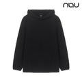 nau - 【nau】雙面刷毛連帽長袖上衣(黑色)-雙面刷毛 保暖 柔軟親膚 中性款|DB2NJ201|1NUTSW4902